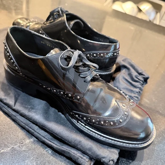 Saint Laurent Studded Derby Size 43 - Picture 7 of 8